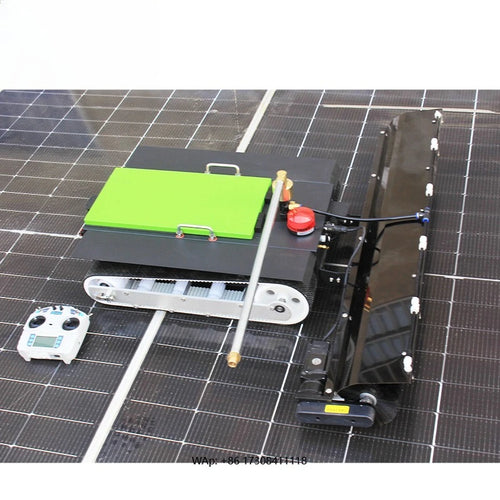 Automatic Solar Panel Cleaning Robot,Brush,Remote Control Water