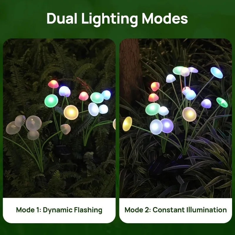 2026 New LED Solar Mushroom Lights Solar Garden Lights Waterproof