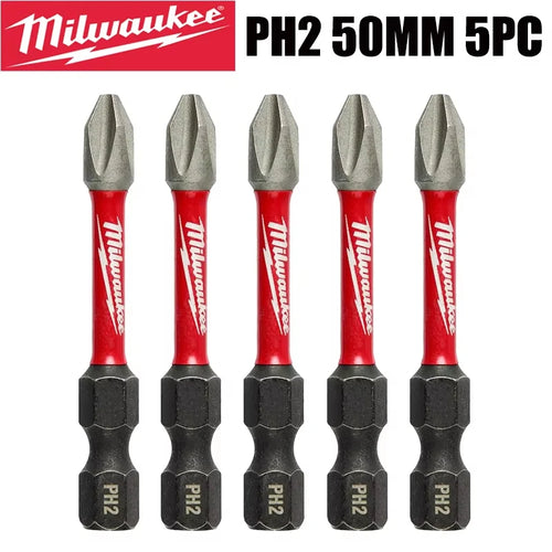 Milwaukee Shockwave PH2 Impact Drill Bits 25mm/50mm/90mm Head
