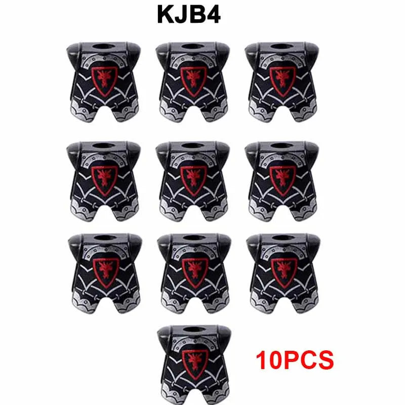 Medieval Weapons Accessories Building Blocks Solider Castle Knight Legion Red Lion Black Eagle Armor Cloak Shield Dragon Bricks