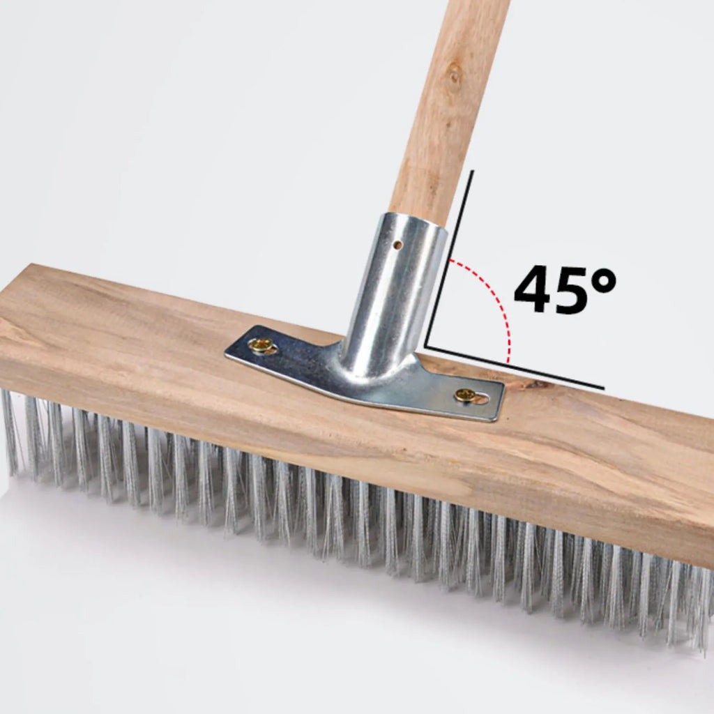 Heavy Duty Rough  Floor Brush Stainless Steel Wire Deck Scrub Cleaning