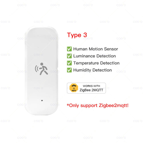 Zigbee 10G MmWave Radar Motion Sensor Human Detector with Illuminance