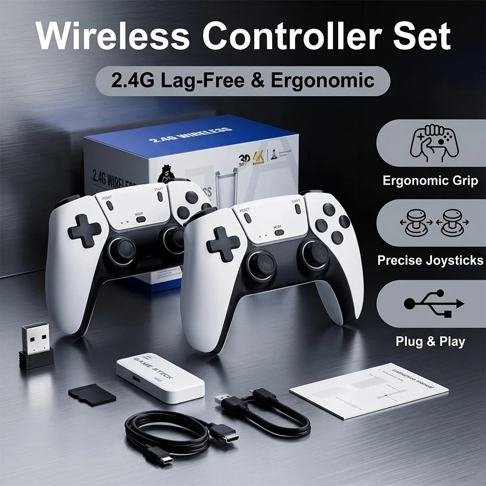 Two-Player Competitive Game Console TV 4K High-Definition Double-Player Retro Game Console PSP Game Controller