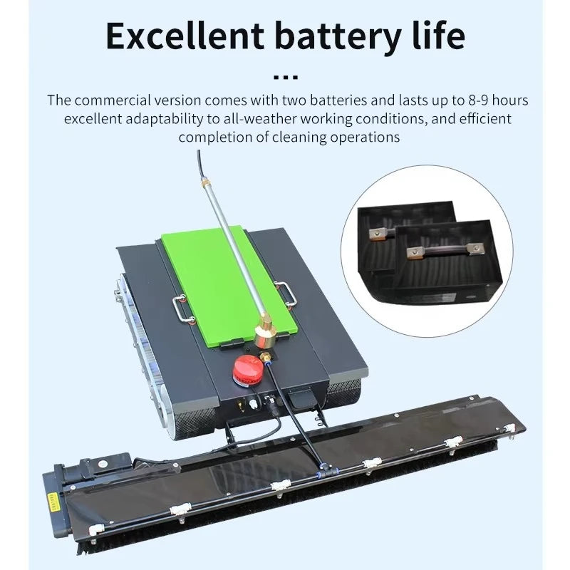 Automatic Solar Panel Cleaning Robot,Brush,Remote Control Water