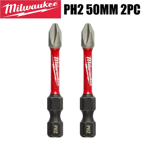 Milwaukee Shockwave PH2 Impact Drill Bits 25mm/50mm/90mm Head