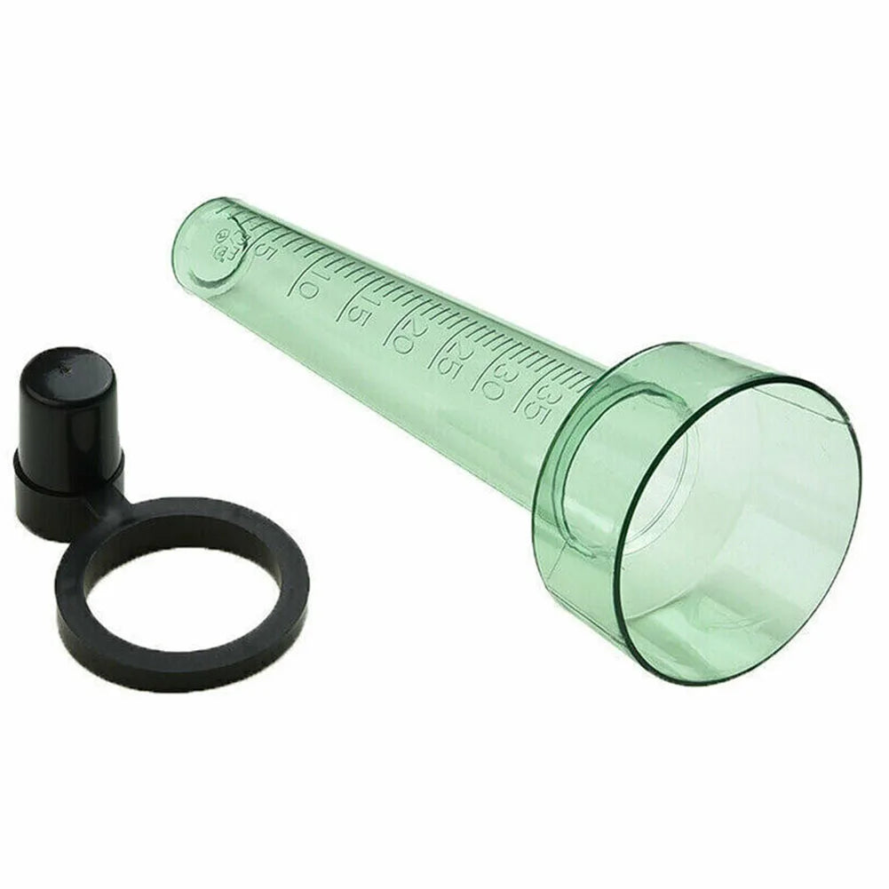 International Transparent Light Green Polystyrene Rain Gauge Up to