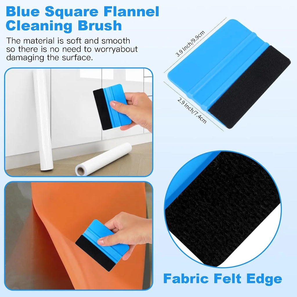 Professional Vinyl Wrapping Tools Felt Squeegee Wrap Stick Utility