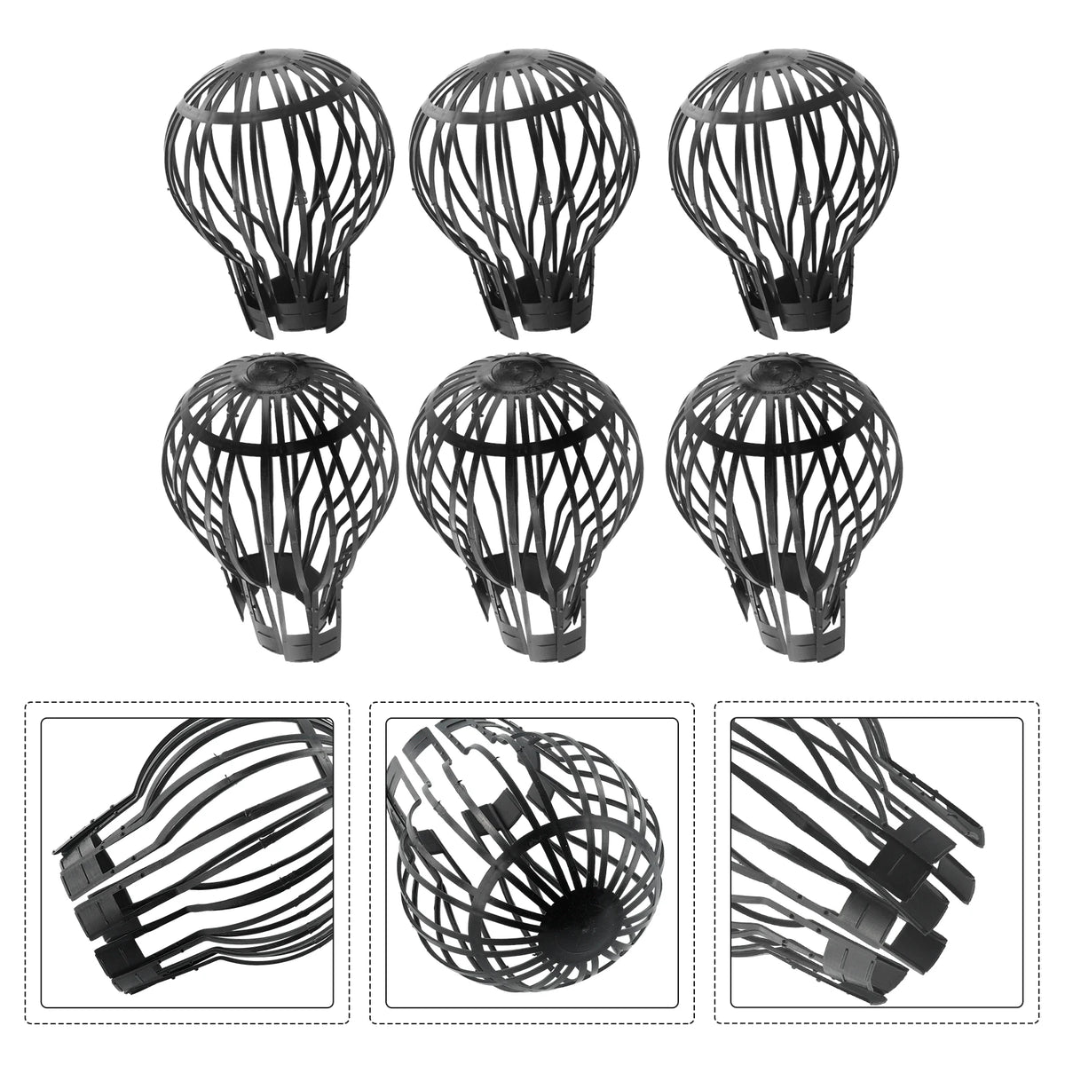 2/4/6pcs Downspout Filter Gutter Guard For Stopping Blockage Leaves
