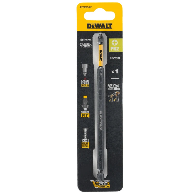 DEWALT PH2 DT7800T Impact Drill Bits152MM High Hardness Resistance