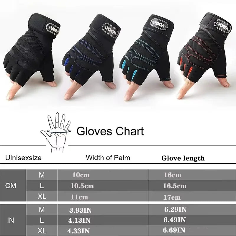 Gym Gloves for Men Women Fitness Weight Lifting Wristband Gloves Body