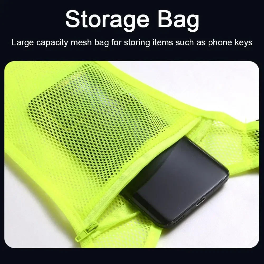 4 Colors Unisex Light High Visibility Safety Vest With Storage Bag