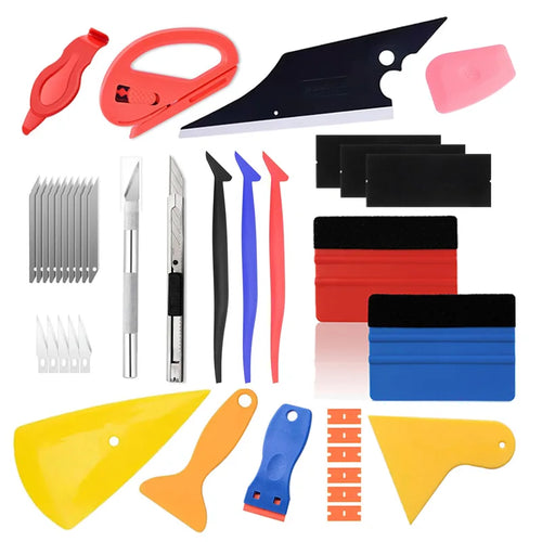 Professional Vinyl Wrapping Tools Felt Squeegee Wrap Stick Utility