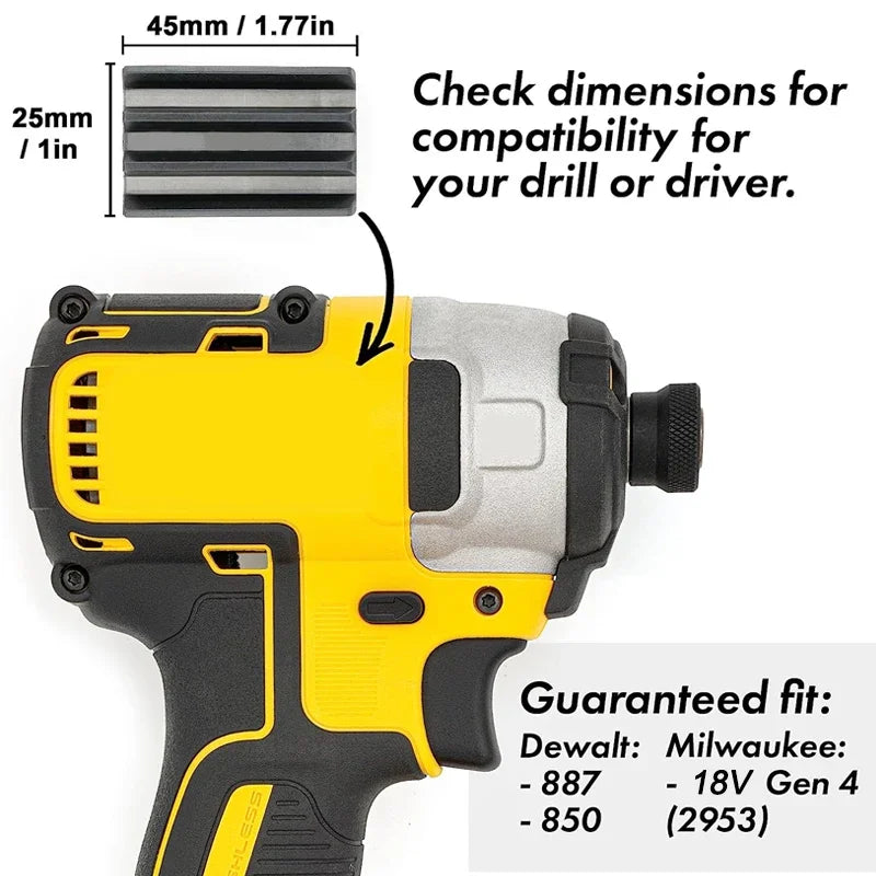 Magnetic Drill Bit Holder For Dewalt/Milwaukee Impact Drivers and