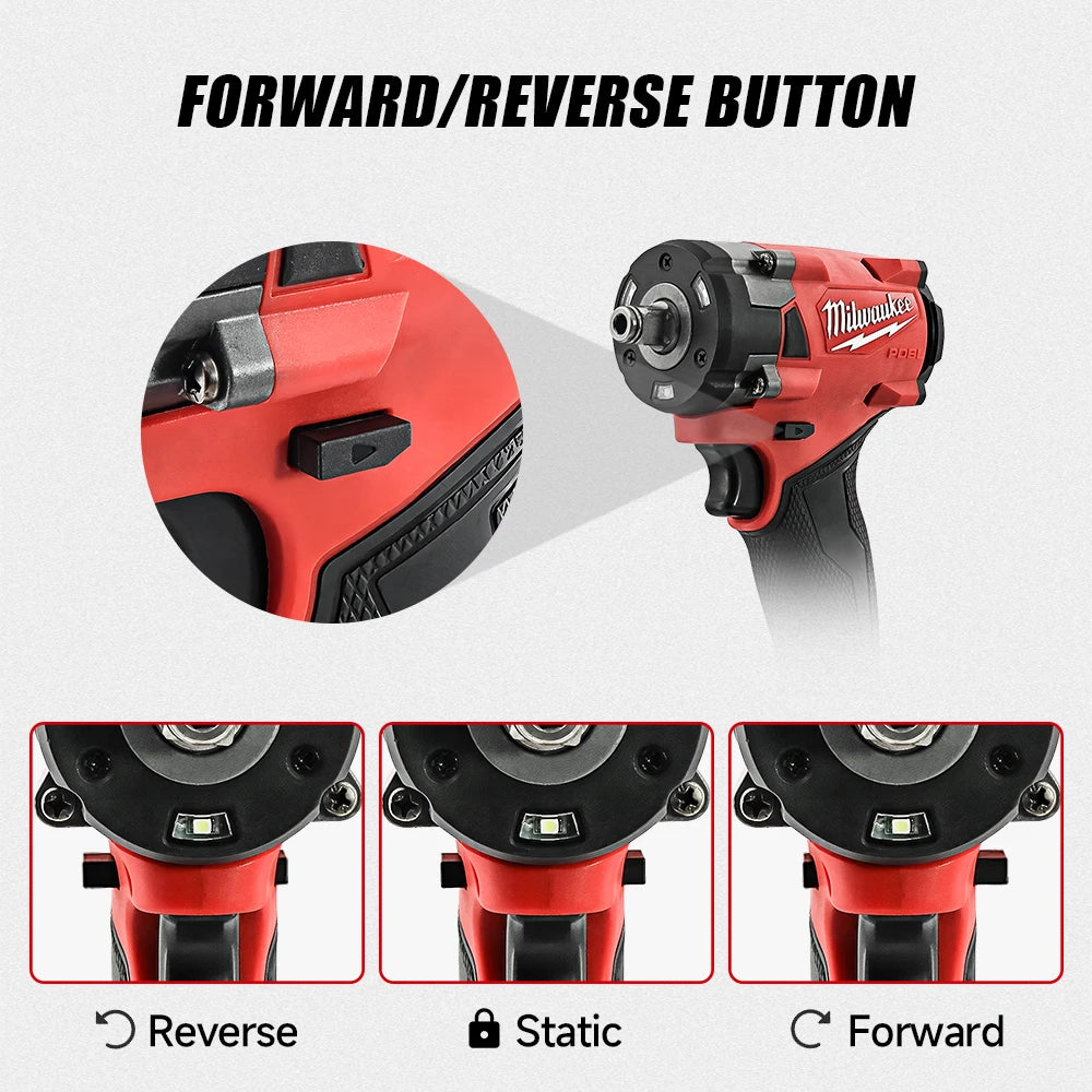 Milwaukee 400N Brushless Cordless 1/2 Electric Wrench Car Truck Repair