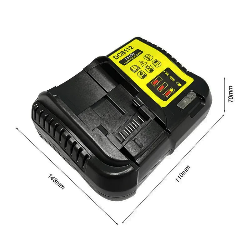 DCB112 Li-Ion Battery Charger For Dewalt 10.8V 12V 14.4V 18V 20V