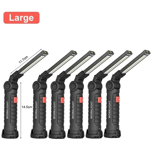 Portable COB LED Work Light USB Rechargeable LED Flashlight Inspection