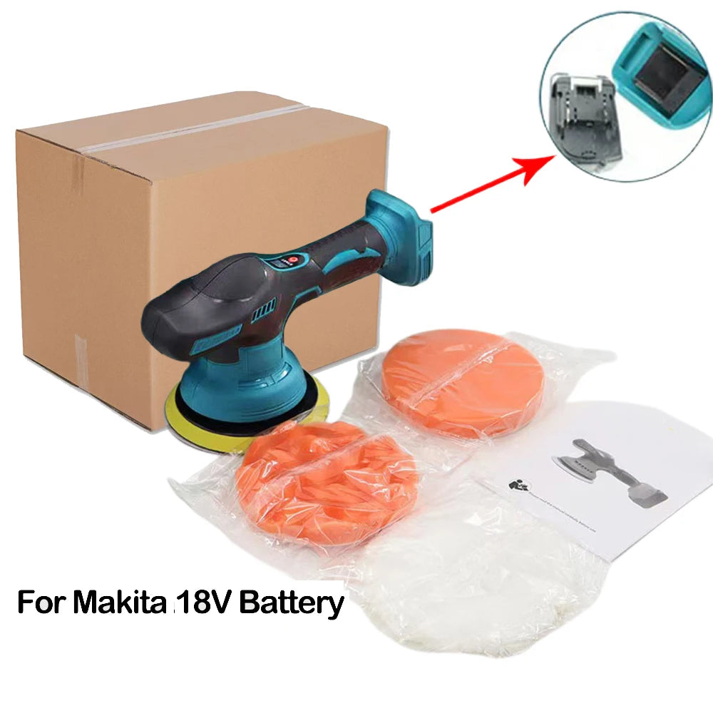 Cordless Car Polisher 8 Gears Adjustable Auto Electric Waxing Sanding