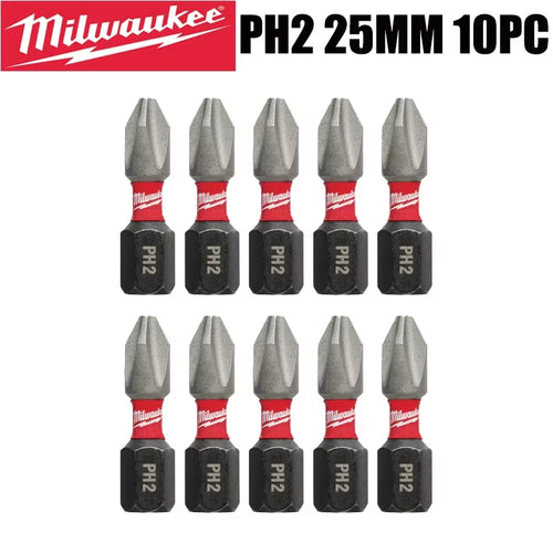 Milwaukee Shockwave PH2 Impact Drill Bits 25mm/50mm/90mm Head