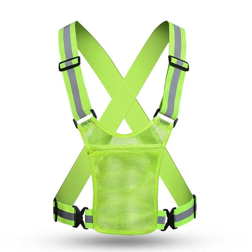 4 Colors Unisex Light High Visibility Safety Vest With Storage Bag