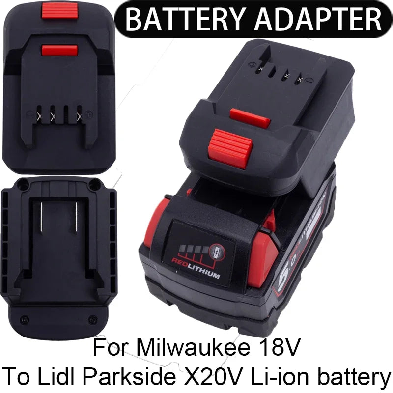 Battery Adapter Converter for Makita/Bosch/Milwaukee/Dewalt 18V li-ion