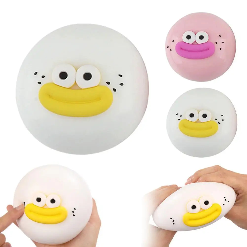 Smushers Face Squish Toy Funny Slow Rising Squeeze Ball, Soft Sensory Fidget Toy for Stress & Anxiety Relief, Novelty Desk Decor