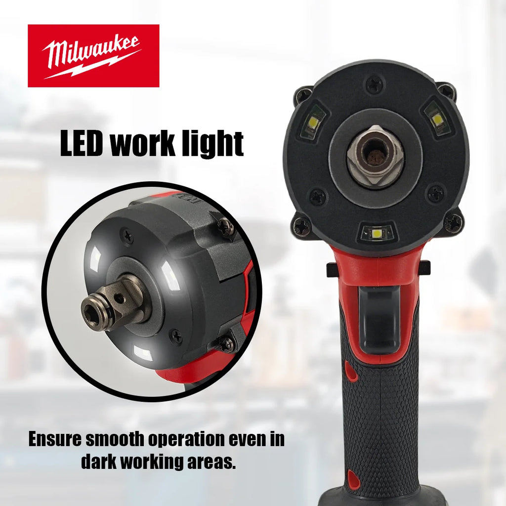 Milwaukee 400N Brushless Cordless 1/2 Electric Wrench Car Truck Repair