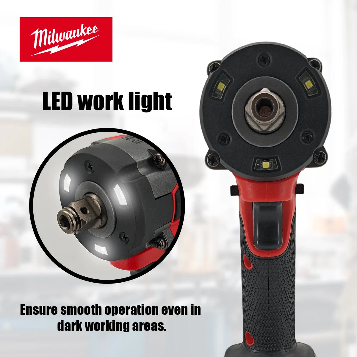 Milwaukee 400N Brushless Cordless 1/2 Electric Wrench Car Truck Repair