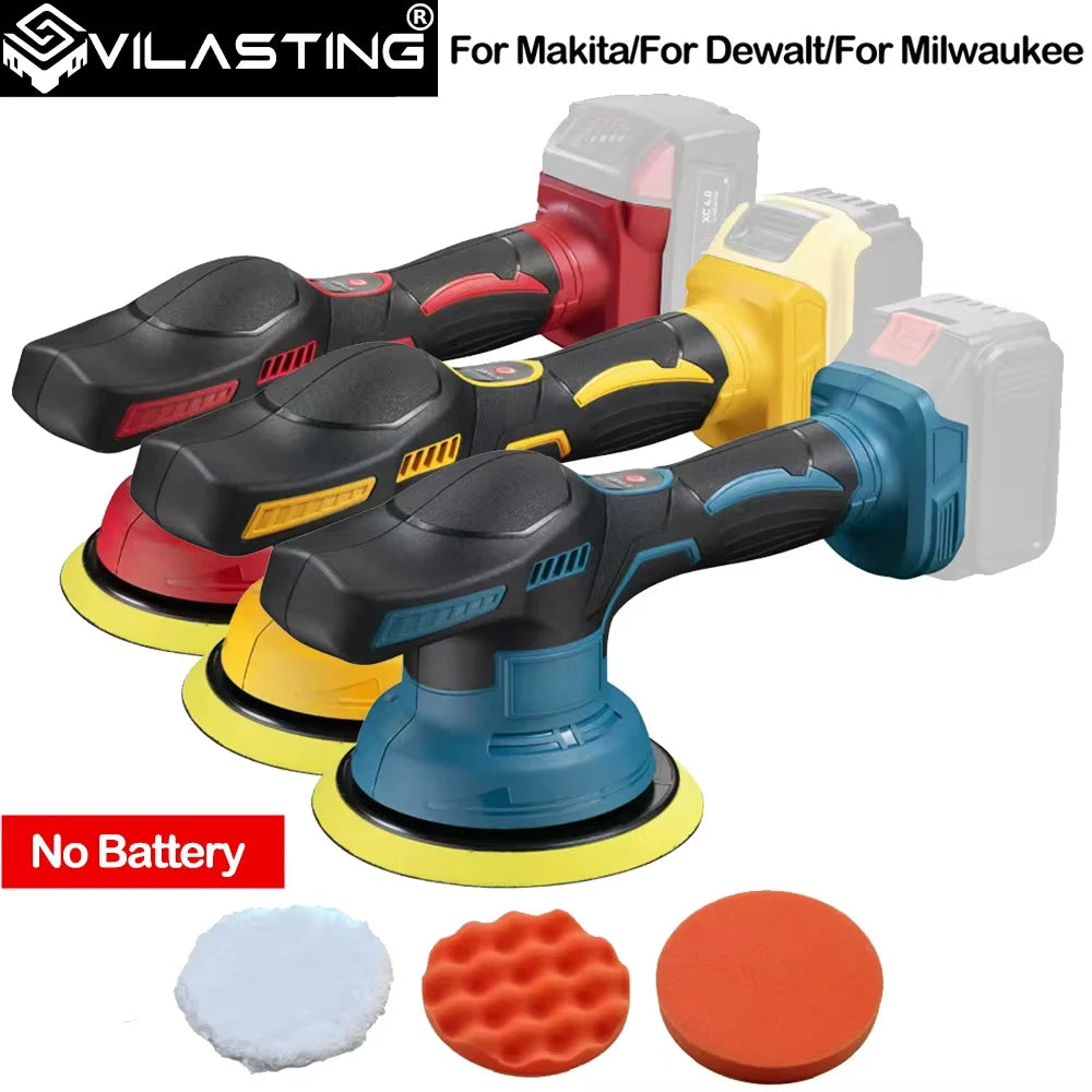 Cordless Car Polisher 8 Gears Adjustable Auto Electric Waxing Sanding