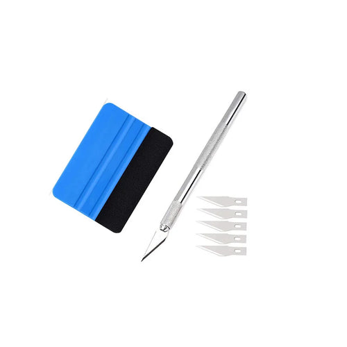 Professional Vinyl Wrapping Tools Felt Squeegee Wrap Stick Utility