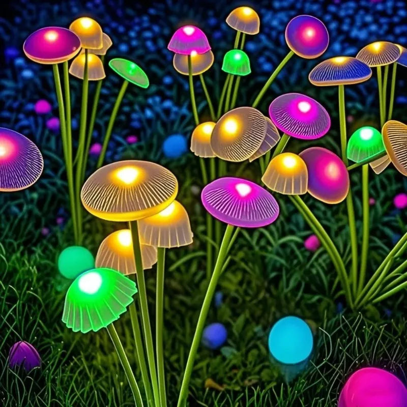 2026 New LED Solar Mushroom Lights Solar Garden Lights Waterproof