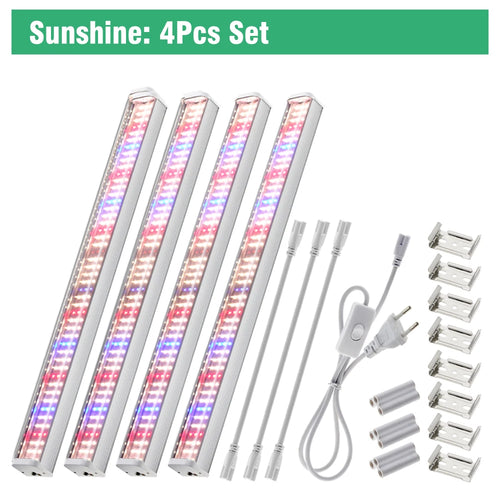 Full Spectrum LED Growth Tube 4000K/Purple/Sunlight Plant Lamp