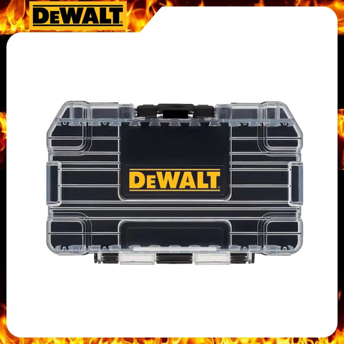 DEWALT TSTAK Tough Case Black Medium Stackable Removable Dustproof