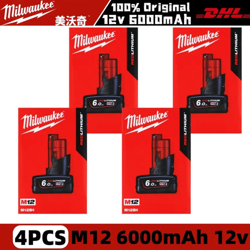 100% New Milwaukee M18 6.0Ah High Output Battery 18V Lithium-ion