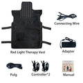 Red Light Therapy Vest for Body, 3-in-1 Led Bead 660&850 nm Infrared Light Therapy Pad for Body Wearable Wrap Pain Relief Device
