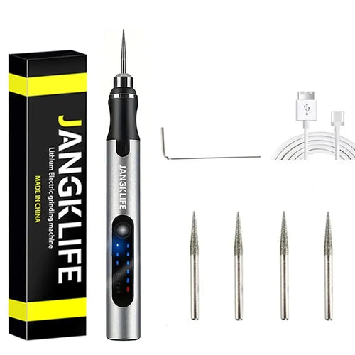 USB Cordless Rotary Tool Kit Woodworking Engraving Pen DIY For Jewelry