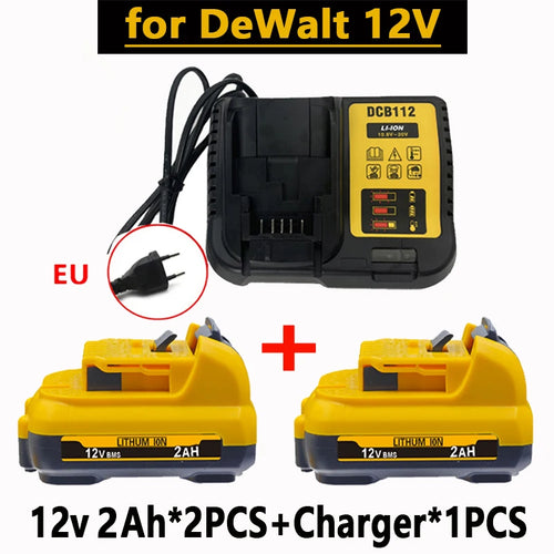 1-3Pack 12V Replacement for Dewalt DCB120 Lithium-ion Batteries 12V