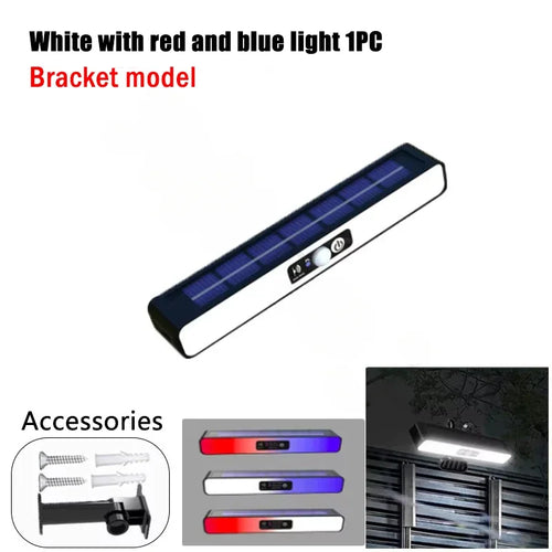 Powerful LED Solar Outdoor Led Courtyard Wall Lamp Rechargeable Human
