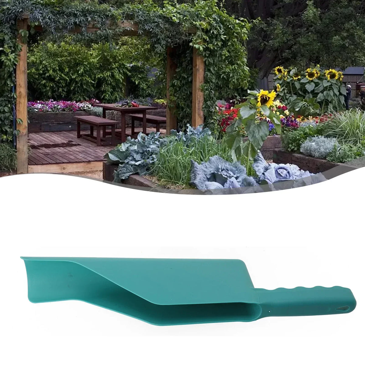 Durable Eaves Shovel Garden Tool Heavy Duty Plastic Leaf Cleaner Scoop