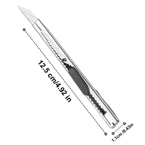 1/5/10Pcs Utility Knife Stainless Steel Paper Cut Box Cutter Tools Kit