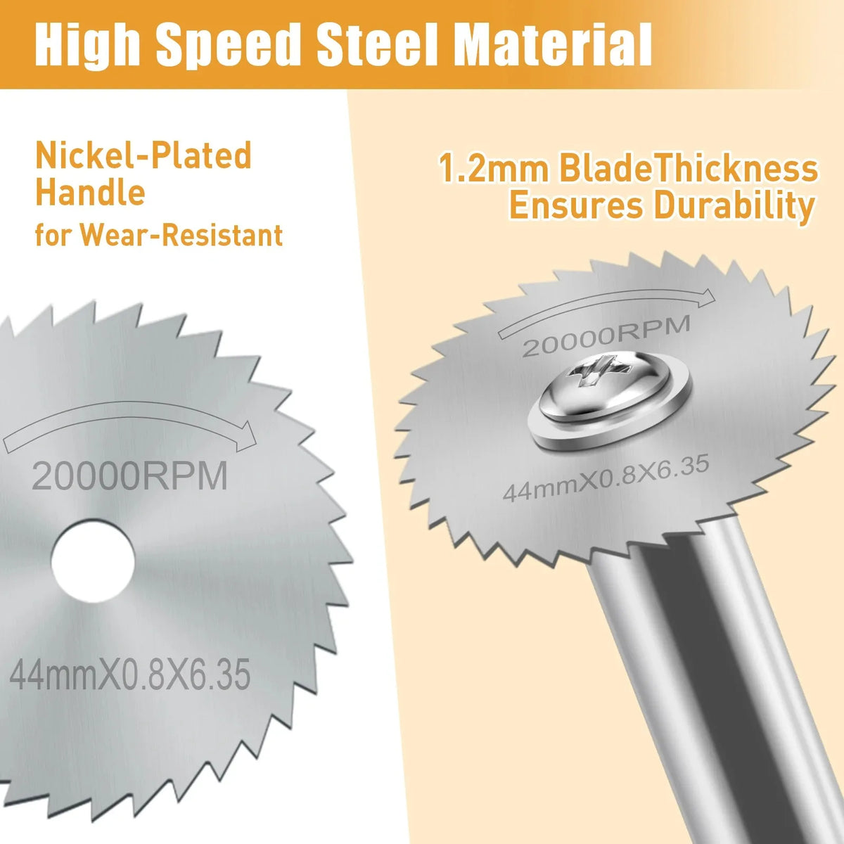 HSS Circular Saw Blade Set 1/4 Inch Hex Shank Multi-Function Cutting