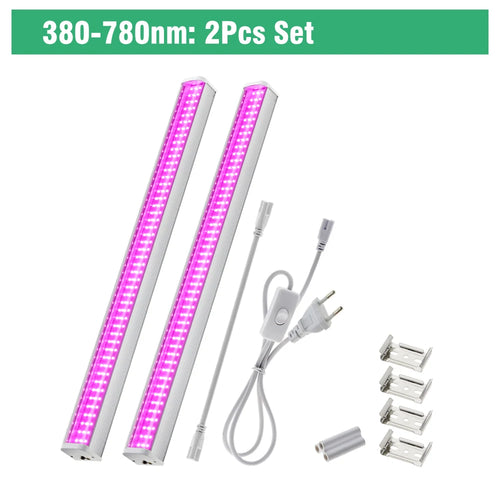 Full Spectrum LED Growth Tube 4000K/Purple/Sunlight Plant Lamp