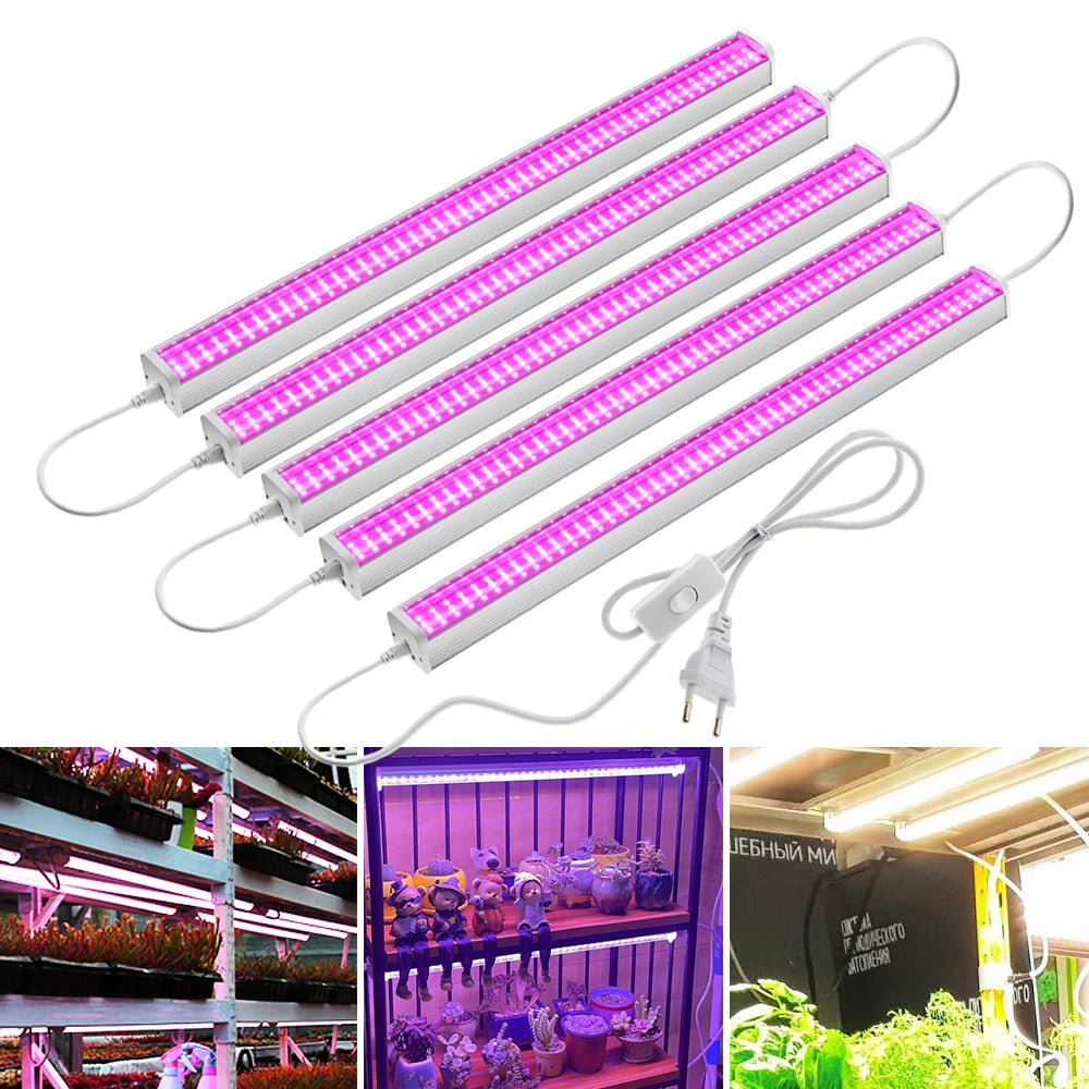 Full Spectrum LED Growth Tube 4000K/Purple/Sunlight Plant Lamp
