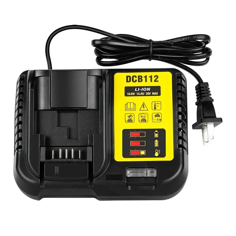 DCB112 Li-Ion Battery Charger For Dewalt 10.8V 12V 14.4V 18V 20V