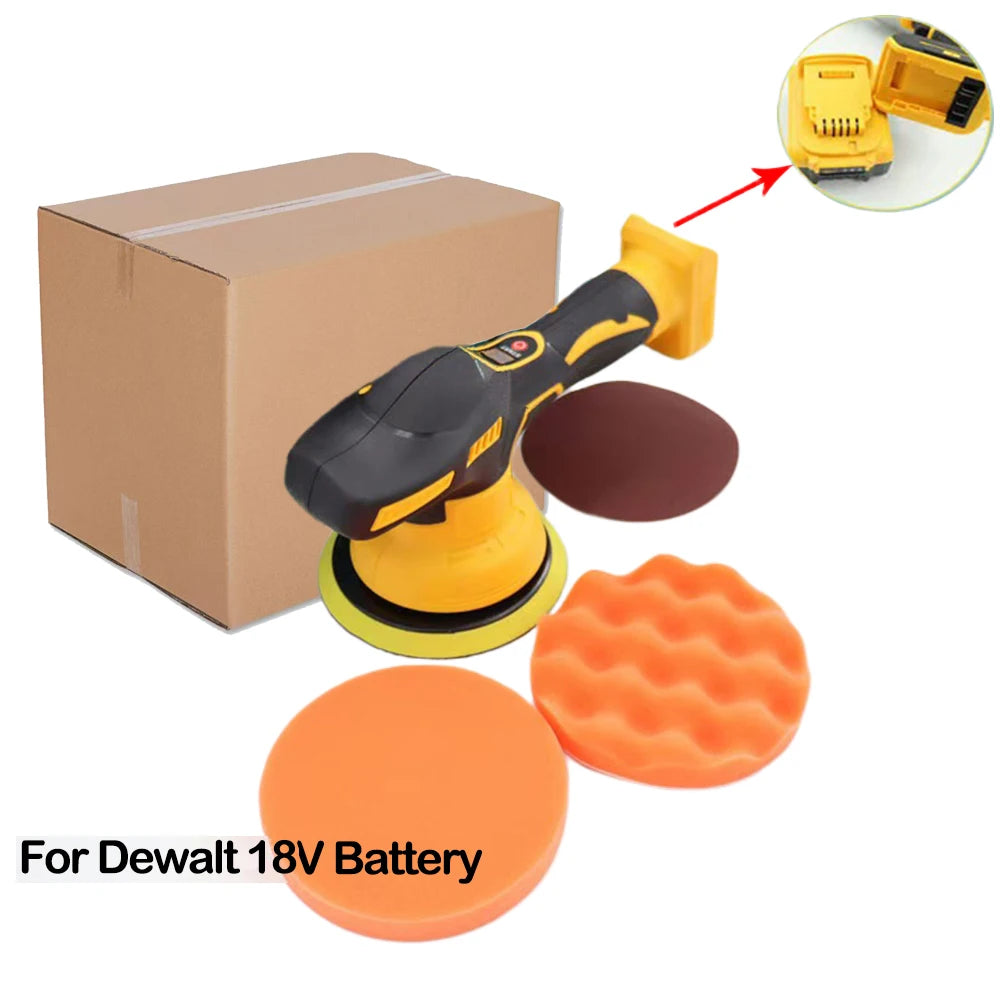 Cordless Car Polisher 8 Gears Adjustable Auto Electric Waxing Sanding