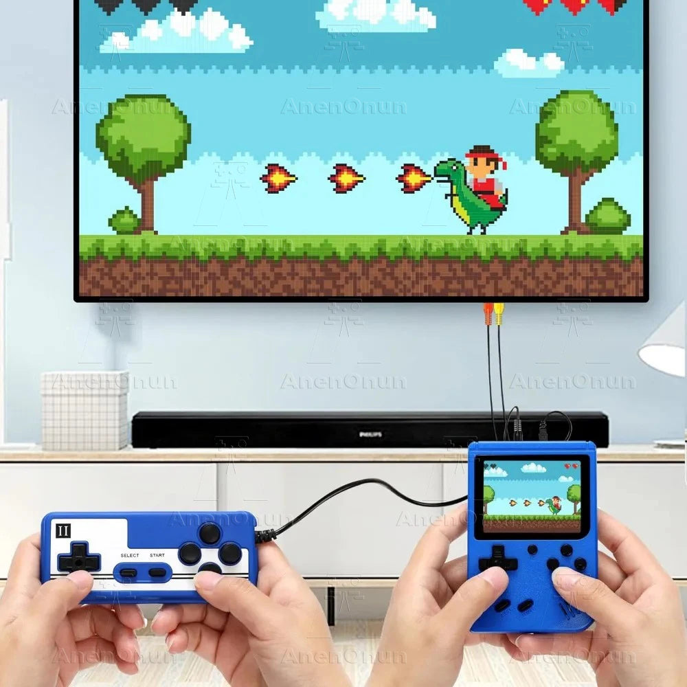 400 Games Handheld Game Players with Gamepad Controller Classic FC Emulator Retro Mini Two Players Portable Video Gaming Console