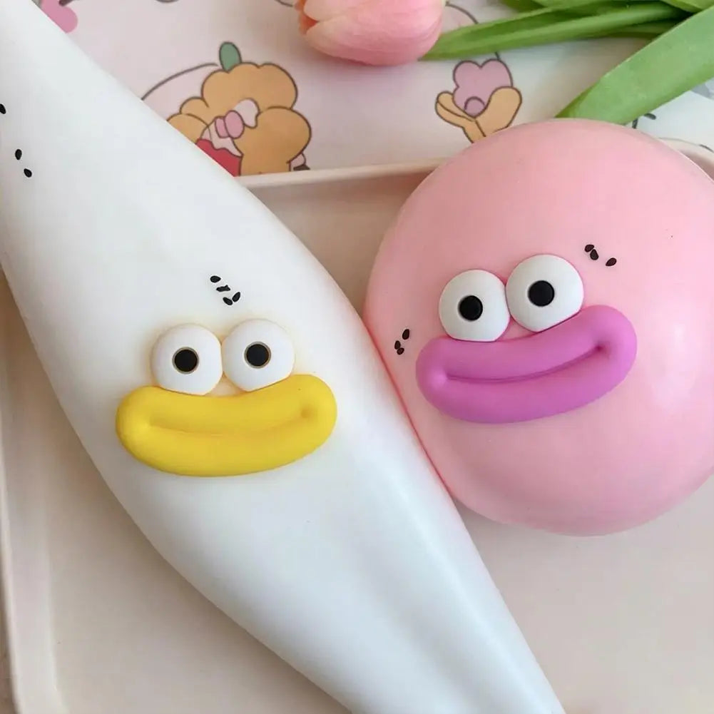 Smushers Face Squish Toy Funny Slow Rising Squeeze Ball, Soft Sensory Fidget Toy for Stress & Anxiety Relief, Novelty Desk Decor