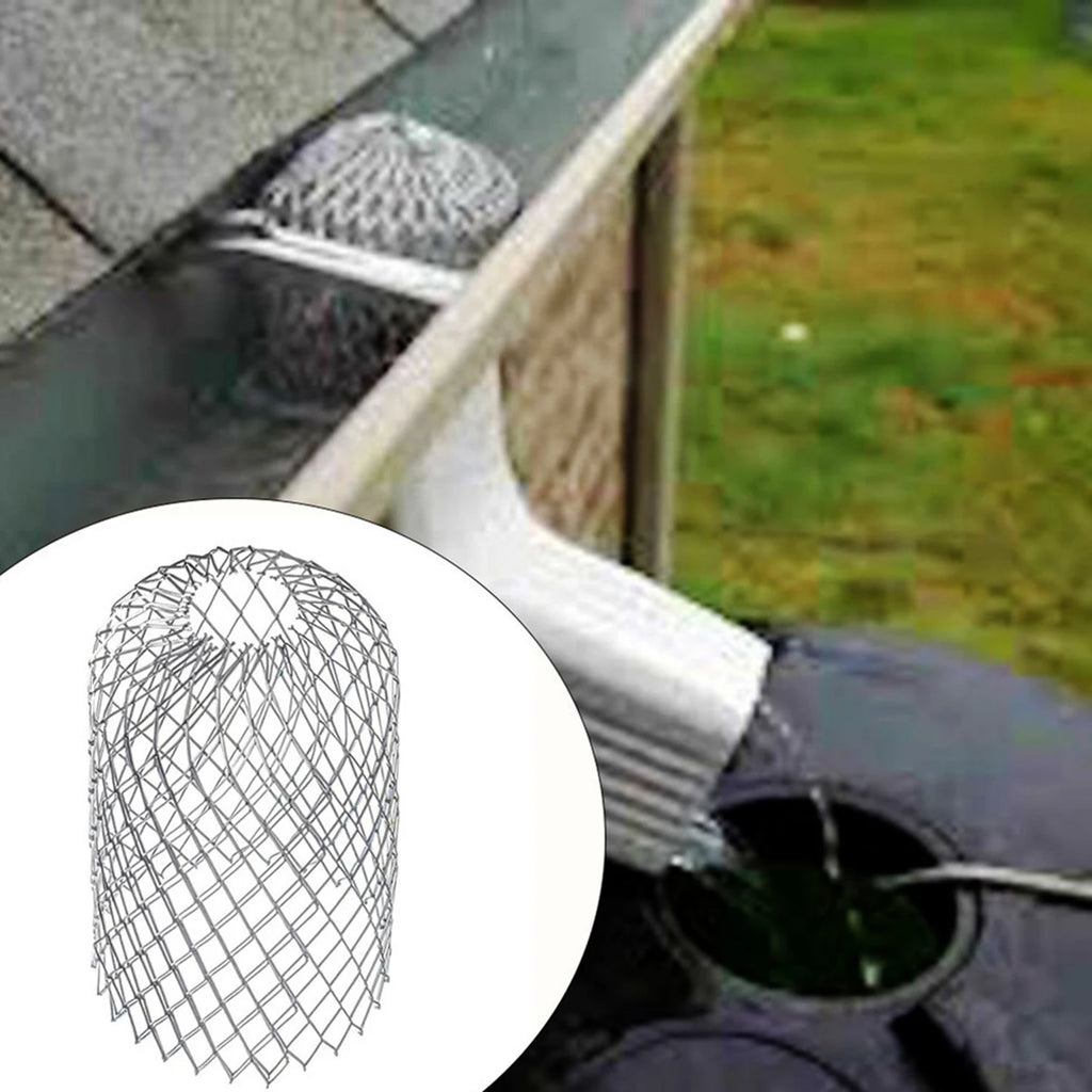 Roof Sheet Net Gutter Guard Downspouts Filter Strainer Outdoor Drain