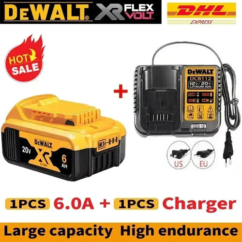 New 100% Original Dewalt 6.0Ah 20V/60V Power Tool Battery DCB206