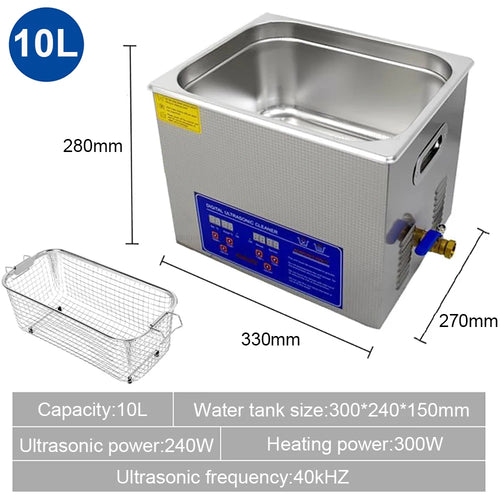 Ultrasonic Cleaner 2L 3L 6L 10L Ultrasound Bath for Glasses Jewelry