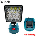 4 inch Cordless LED Work Light For Makita 14.4V-18V Li-ion Battery